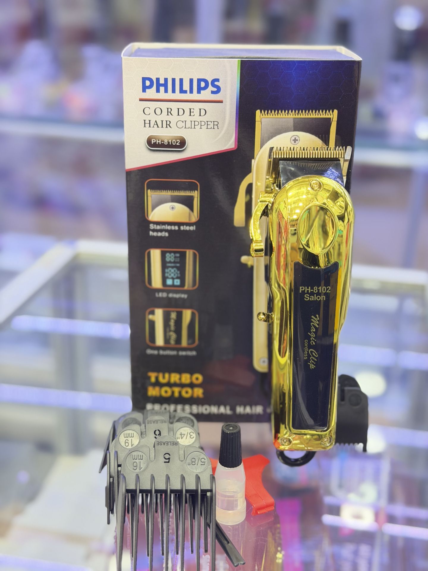 ماشین اصلاح فیلیپس مدل PH-8102 با تیغه استیل ضد زنگ ماشین اصلاح سر و صورت بدن