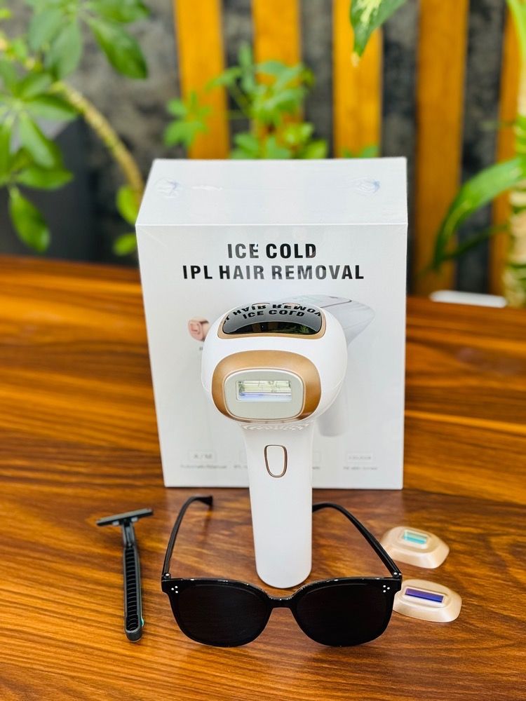 دستگاه لیزر خانگی ICE COLD IPL Hair Removal - حذف موهای زائد صورت و بدن با یک میلیون شات و تکنولوژی خنک کننده