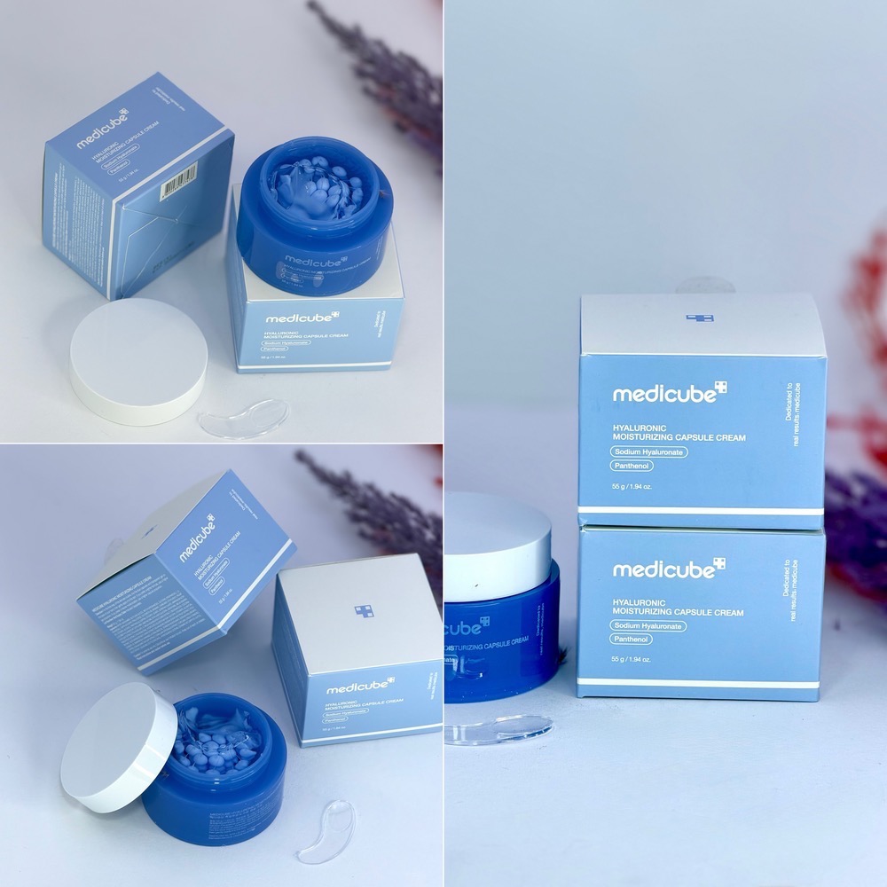 کرم کپسولی هیالورونیک اسید مدی کیوب مرطوب کننده و آبرسان Medicube Hyaluronic Acid Capsule Cream