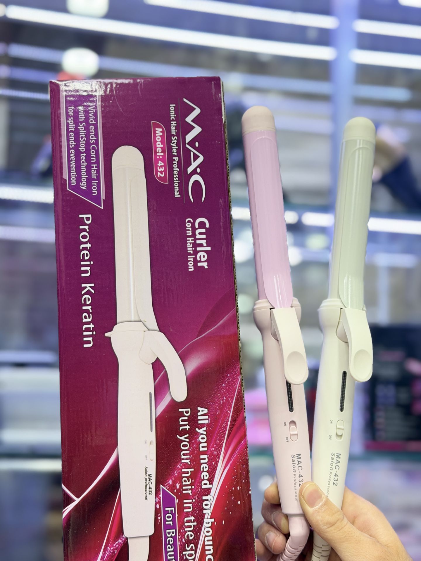 فر مو مک حرفه‌ای مدل MAC‑432 با روکش پروتئین کراتین و گرم‌شونده سریع